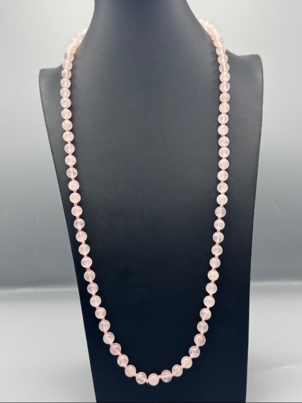 Rose Quartz Beaded Necklace